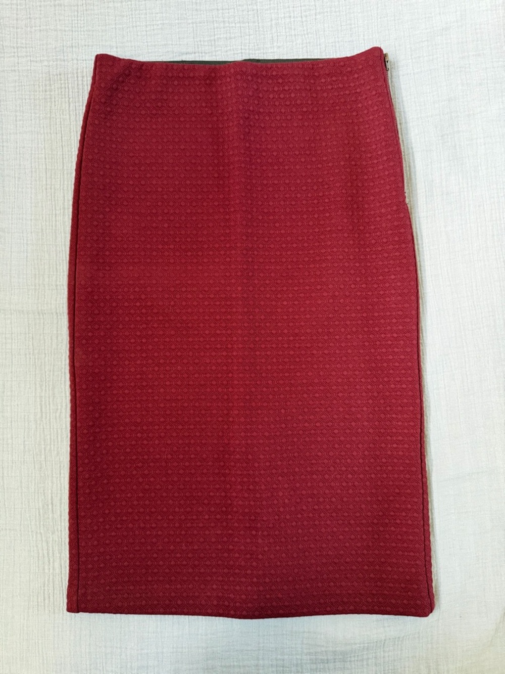 Loft Jacquard Knit Pencil Skirt with slit Size Small